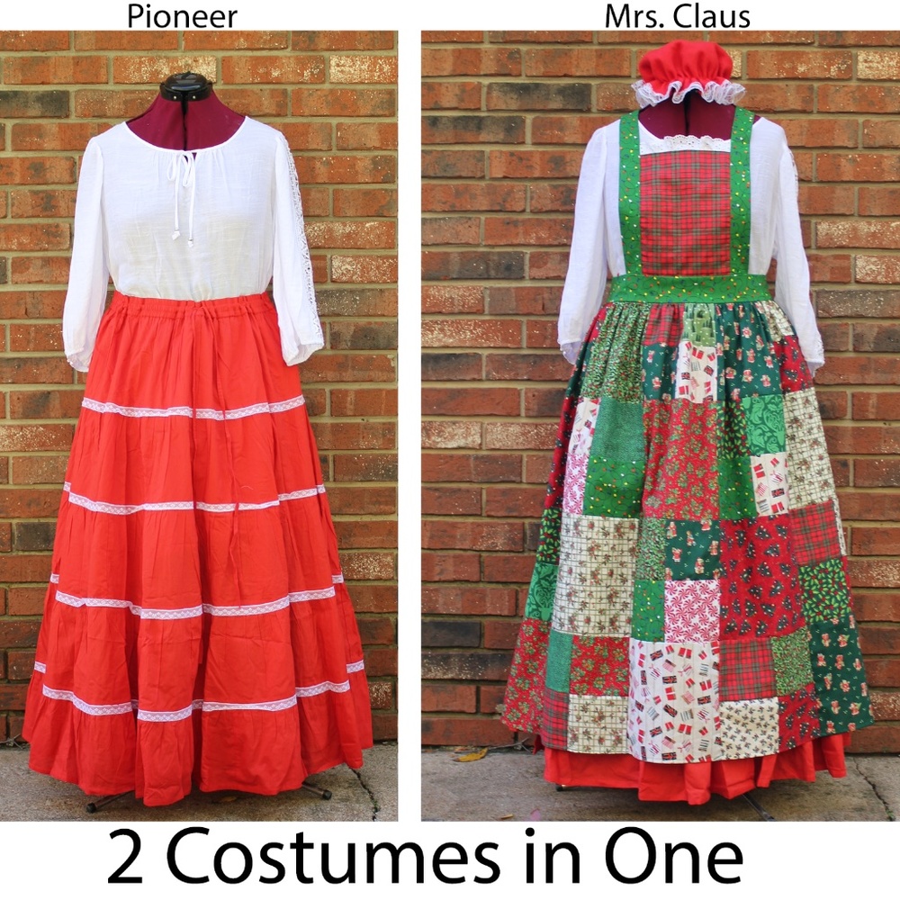 NEW Mrs. Claus, Photo Prop, Prairie Pioneer or Dickens, Beautiful Costume Set